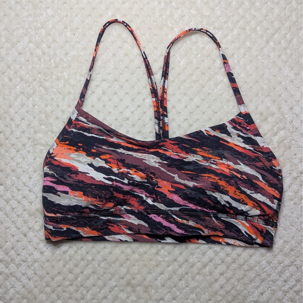 Lululemon Abstract Print Sports Bra | Strappy Back